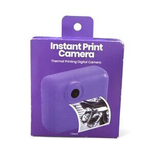Instant Print Camera, Thermal Printing, Digital Kids Purple Camera